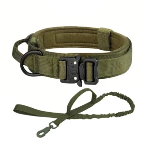 Dog Training Collar Adjustable Tactical Dog Collar And Leash Set
